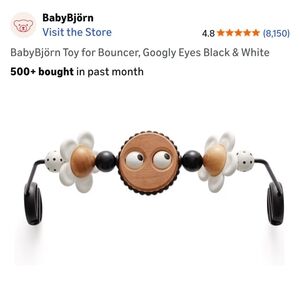 BabyBjörn Googly Eyes Toy for Bouncer, Black And White